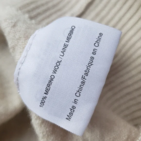 Tory Burch Wool Cream Button-Up Cardigan | Size XS - Picture 4 of 6